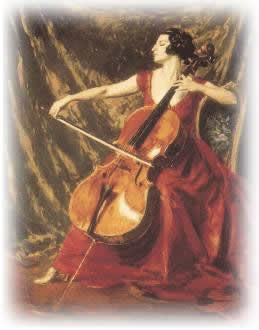 Mujer cellista