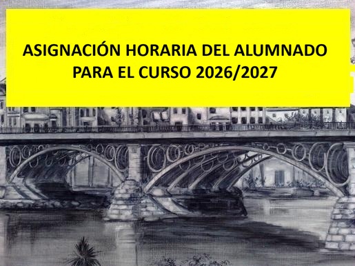 Pincha para ver los horarios del curso 2026/27