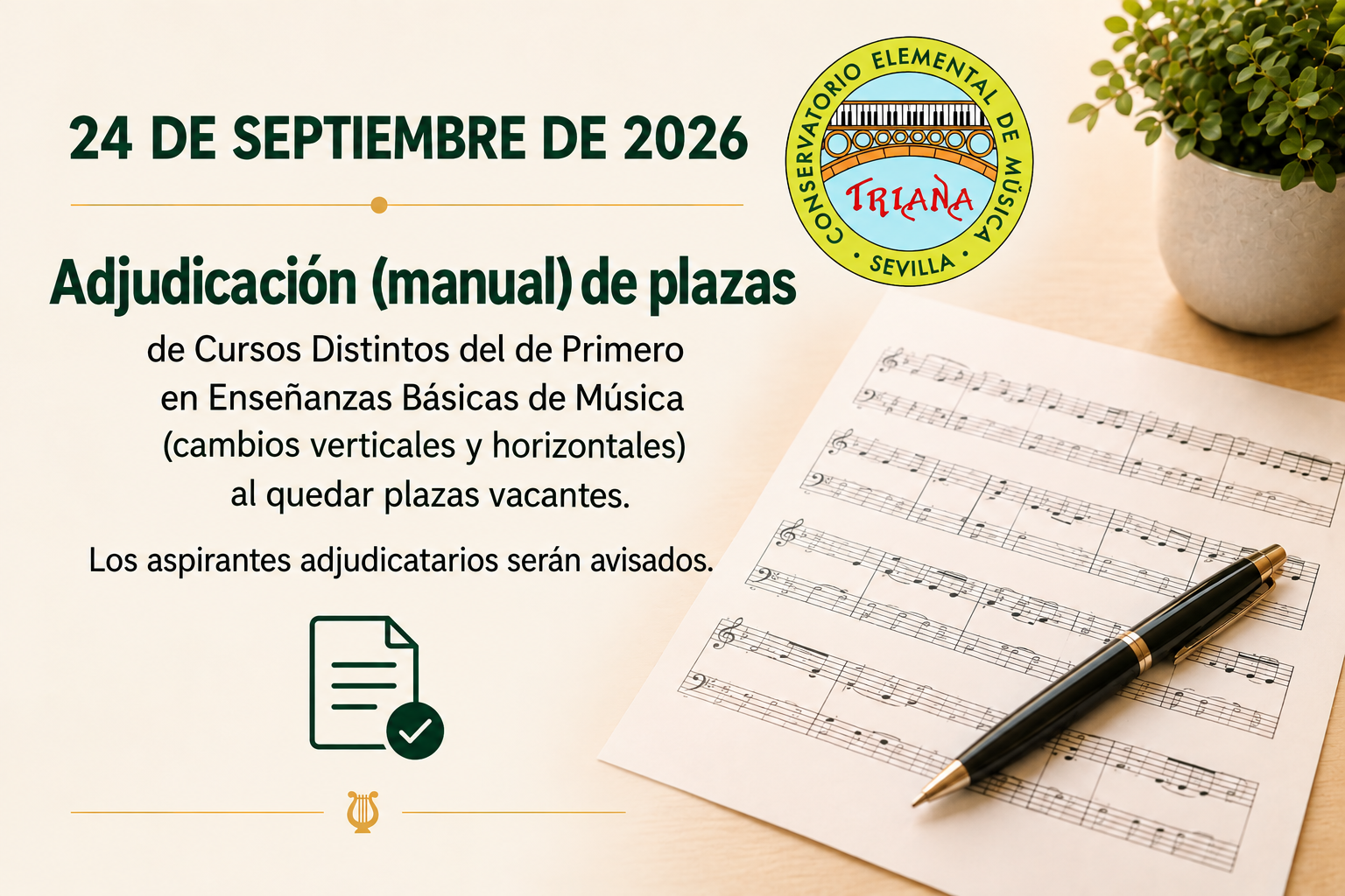 ADJUDICACIÓN POR MOVIMIENTOS HORIZONTALES Y VERTICALES EN CURSOS DISTINTOS DEL DE PRIMERO