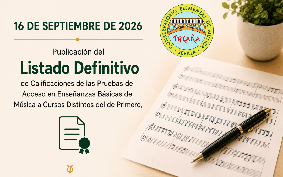 CALIFICACIONES DEFINITIVAS DE LAS PRUEBAS DE ACCESO A CURSOS DISTINTOS DEL DE PRIMERO