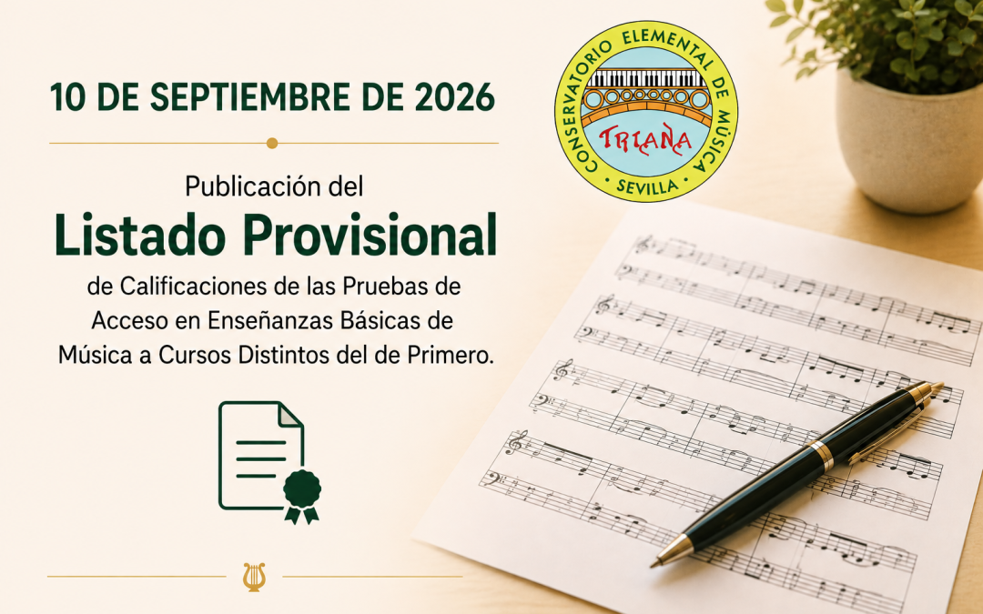 CALIFICACIONES PROVISIONALES DE LAS PRUEBAS DE ACCESO A CURSOS DISTINTOS DEL DE PRIMERO