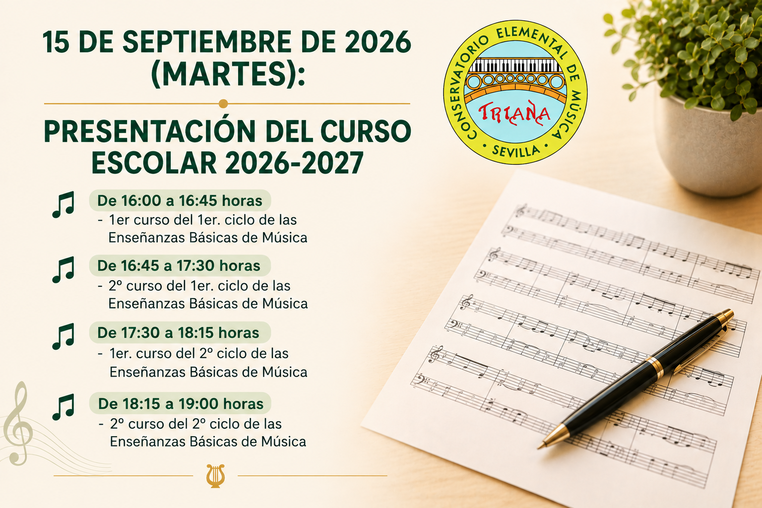PRESENTACIÓN DEL CURSO ESCOLAR 2026-2027